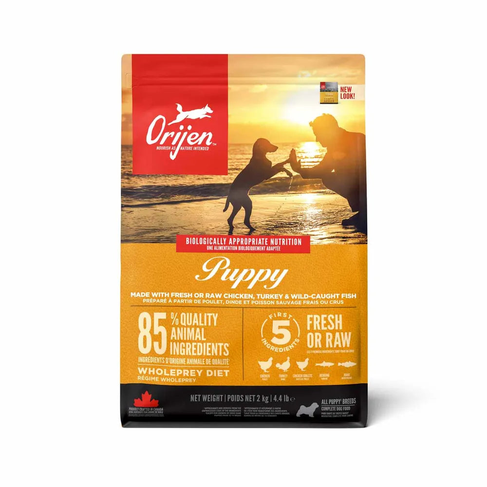 Orijen Puppy spannmålsfritt valpfoder 2 kg – premiumfoder från Vovvebutiken